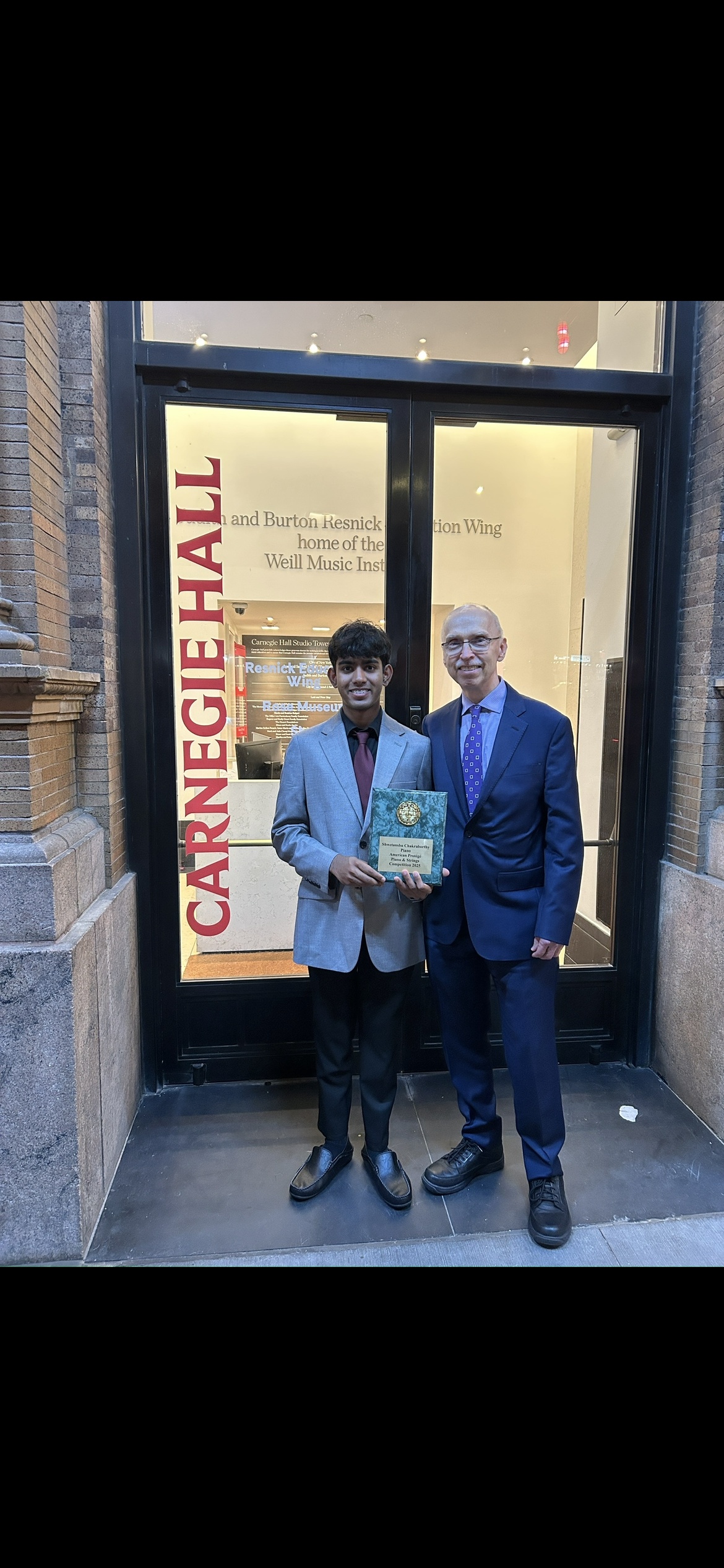 Shwetanshu & Dr. Michael at Carnegie Hall